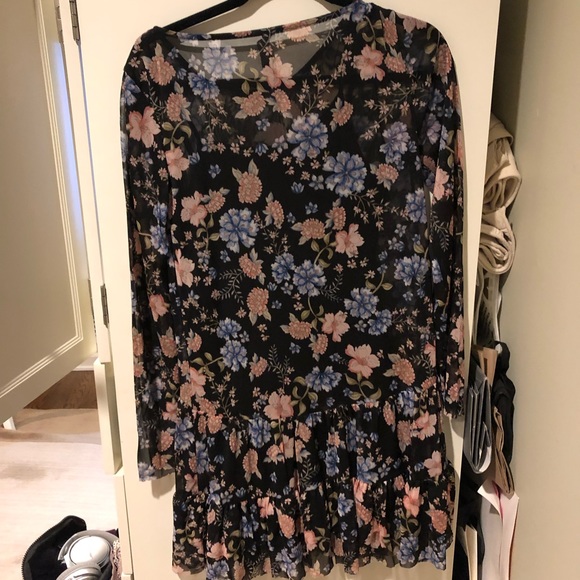 Ban Jara Floral Long Sleeve Mini Dress - Picture 2 of 4